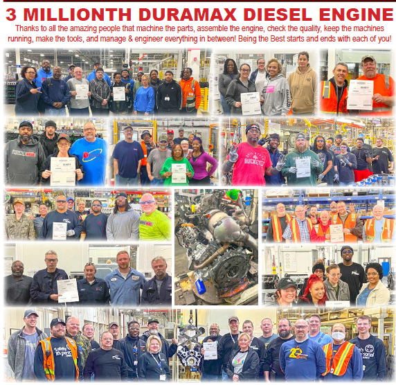 3 Millionth Duramax Diesel Engine